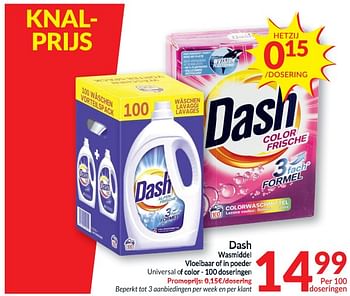 Promoties Dash wasmiddel - Dash - Geldig van 26/05/2020 tot 01/06/2020 bij Intermarche