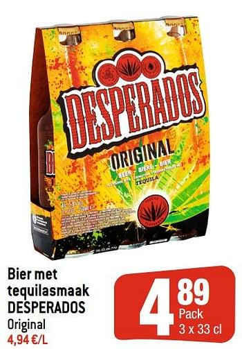 Promoties Bier met tequilasmaak desperados - Desperados - Geldig van 27/05/2020 tot 02/06/2020 bij Smatch