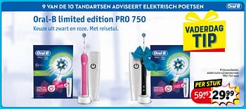 Promoties Elektrische tandenborstel - Oral-B - Geldig van 26/05/2020 tot 07/06/2020 bij Kruidvat
