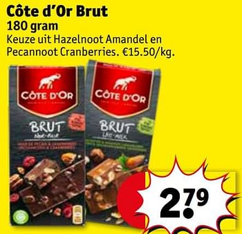 Promoties Côte d`or brut - Cote D'Or - Geldig van 26/05/2020 tot 07/06/2020 bij Kruidvat