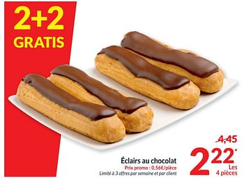 Promotions Éclairs au chocolat - Produit maison - Intermarche - Valide de 26/05/2020 à 01/06/2020 chez Intermarche