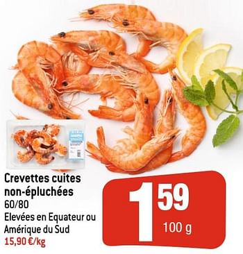 Promotions Crevettes cuites non-épluchées - Produit Maison - Smatch - Valide de 27/05/2020 à 02/06/2020 chez Smatch
