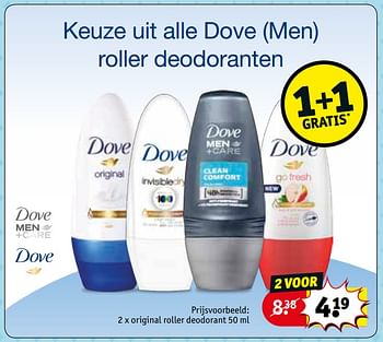 Promoties Original roller deodorant - Dove - Geldig van 26/05/2020 tot 07/06/2020 bij Kruidvat