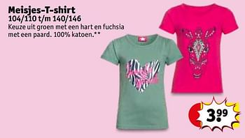 Promotions Meisjes-t-shirt - Produit maison - Kruidvat - Valide de 26/05/2020 à 07/06/2020 chez Kruidvat