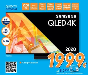 Promoties Samsung qled tv qe55q90t - Samsung - Geldig van 27/05/2020 tot 30/06/2020 bij Krefel