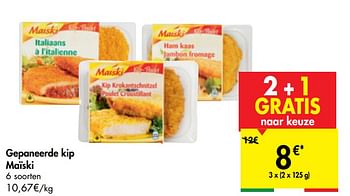 Promoties Gepaneerde kip maïski - Maiski - Geldig van 27/05/2020 tot 02/06/2020 bij Carrefour