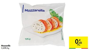 Promotions Mozzarella - Produit maison - Carrefour  - Valide de 27/05/2020 à 08/06/2020 chez Carrefour