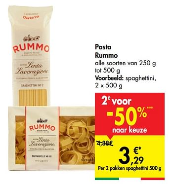 Promoties Spaghettini - Rummo - Geldig van 27/05/2020 tot 08/06/2020 bij Carrefour