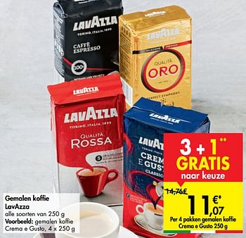 Promoties Gemalen koffie crema e gusto - Lavazza - Geldig van 27/05/2020 tot 08/06/2020 bij Carrefour