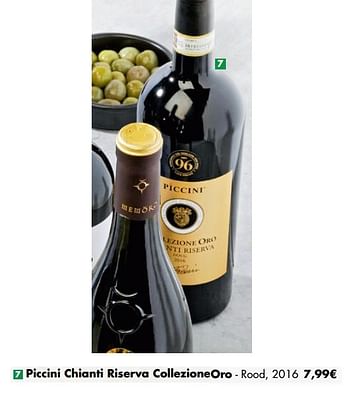 Promoties Piccini chianti riserva collezione oro - rood - Rode wijnen - Geldig van 27/05/2020 tot 08/06/2020 bij Carrefour