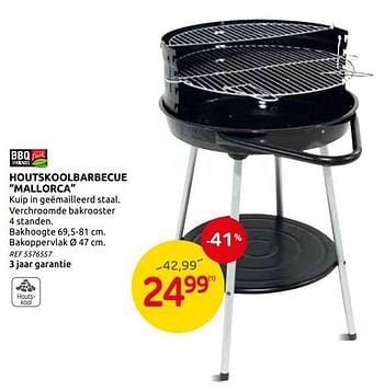 Promoties Houtskoolbarbecue mallorca - BBQ & Friends  - Geldig van 03/06/2020 tot 15/06/2020 bij BricoPlanit