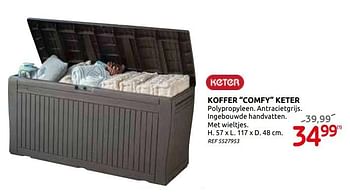 Promoties Koffer comfy keter - Keter - Geldig van 03/06/2020 tot 15/06/2020 bij BricoPlanit