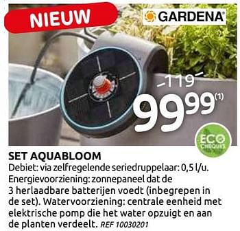 Promoties Set aquabloom - Gardena - Geldig van 03/06/2020 tot 15/06/2020 bij BricoPlanit
