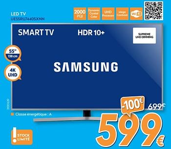 Promoties Samsung led tv ue55ru7440sxnn - Samsung - Geldig van 27/05/2020 tot 30/06/2020 bij Krefel