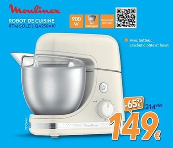 Promotions Moulinex robot de cuisine ktm soleil qa250a10 - Moulinex - Valide de 27/05/2020 à 30/06/2020 chez Krefel