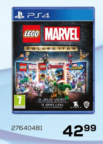 Promoties Lego marvel collection - Warner Brothers Interactive Entertainment - Geldig van 26/05/2020 tot 30/06/2020 bij Supra Bazar