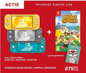 Promoties Nintendo switch lite console - Nintendo - Geldig van 26/05/2020 tot 30/06/2020 bij Supra Bazar