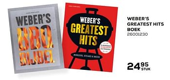 Promoties Bbq-boek weber`s greatest hits - Hits - Geldig van 26/05/2020 tot 30/06/2020 bij Supra Bazar