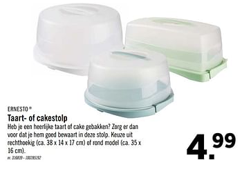 Promoties Taart- of cakestolp - Ernesto - Geldig van 01/06/2020 tot 30/06/2020 bij Lidl