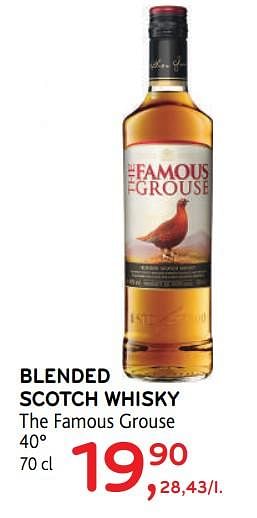 Promotions Blended scotch whisky the famous grouse - The Famous Grouse - Valide de 03/06/2020 à 16/06/2020 chez Alvo