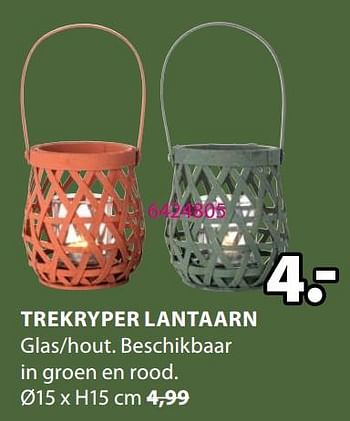 Promoties Trekryper lantaarn - Huismerk - Jysk - Geldig van 25/05/2020 tot 07/06/2020 bij Jysk