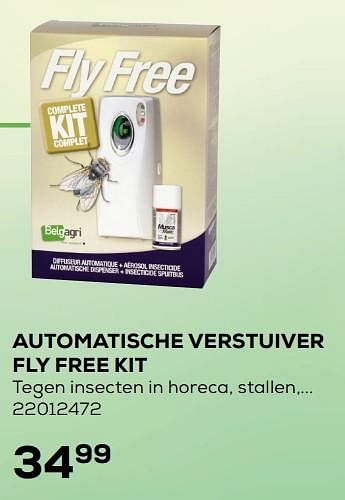 Promoties Automatische verstuiver fly free kit - Belgagri - Geldig van 26/05/2020 tot 30/06/2020 bij Supra Bazar