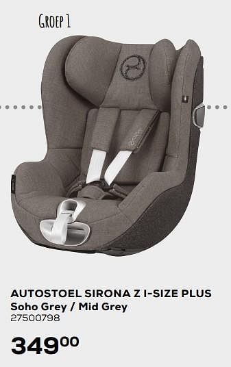 Promoties Autostoel sirona z i-size plus soho grey - mid grey - Cybex - Geldig van 26/05/2020 tot 30/06/2020 bij Supra Bazar