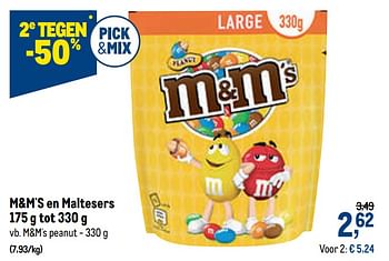 Promoties M+m`s peanut - M&M 's - Geldig van 03/06/2020 tot 16/06/2020 bij Makro