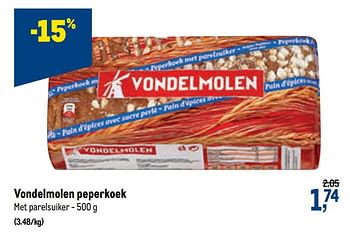 Promotions Vondelmolen peperkoek - Vondelmolen - Valide de 03/06/2020 à 16/06/2020 chez Makro