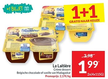 Promoties La laitière crème dessert - La Laitiere - Geldig van 02/06/2020 tot 07/06/2020 bij Intermarche