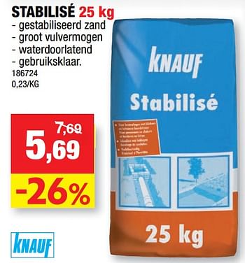 Promoties Stabilisé - Knauf - Geldig van 27/05/2020 tot 07/06/2020 bij Hubo