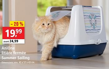 Promotion Maxi Zoo Anione Litiere Fermee Summer Sailing Anione Animaux Accessoires Valide Jusqua 4 Promobutler