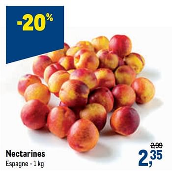 Promoties Nectarines - Huismerk - Makro - Geldig van 03/06/2020 tot 16/06/2020 bij Makro