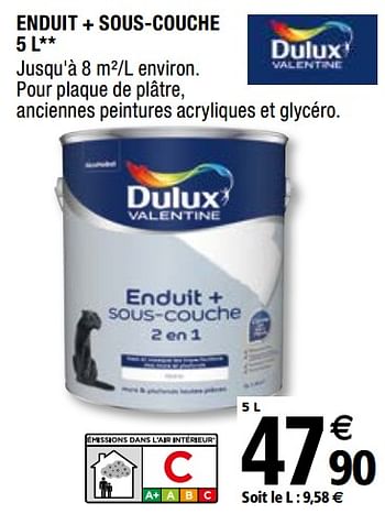 Promoties Enduit + sous-couche - Dulux - Geldig van 29/05/2020 tot 31/12/2020 bij Brico Depot