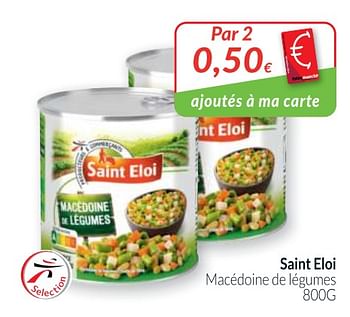 Promotions Saint eloi macédoine de légumes - Saint Eloi - Valide de 01/06/2020 à 30/06/2020 chez Intermarche