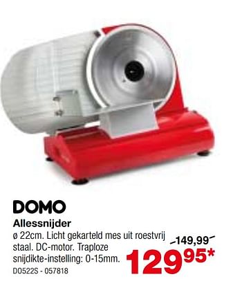 Promoties Domo allessnijder do522s - Domo elektro - Geldig van 28/05/2020 tot 05/07/2020 bij Home & Co