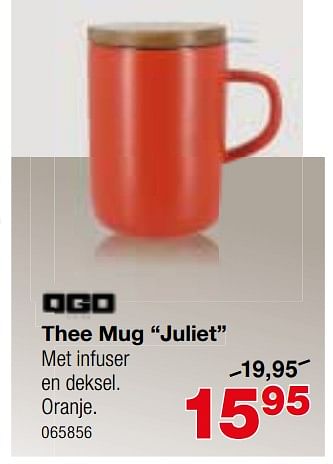 Promoties Thee mug juliet - Huismerk - Home & Co - Geldig van 28/05/2020 tot 05/07/2020 bij Home & Co