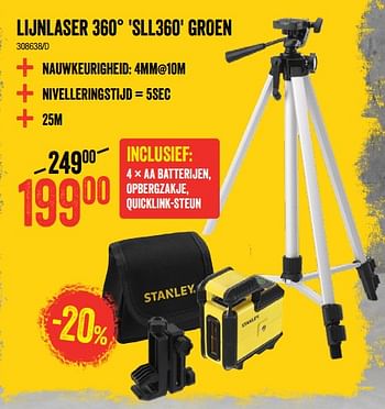 Promoties Lijnlaser 360° sll360 groen - Stanley - Geldig van 28/05/2020 tot 21/06/2020 bij HandyHome