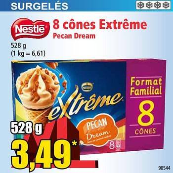 Promotions 8 cônes extrême pecan dream - Nestlé - Valide de 03/06/2020 à 09/06/2020 chez Norma