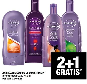 Promoties Andrélon shampoo of conditioner - Andrelon - Geldig van 02/06/2020 tot 14/06/2020 bij Big Bazar