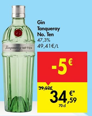 Gin TANQUERAY : la bouteille de 70cL à Prix Carrefour