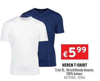 Promoties Heren t-shirt - Huismerk - Trafic  - Geldig van 03/06/2020 tot 07/06/2020 bij Trafic