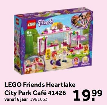 Promoties Lego friends heartlake city park café 41426 - Lego - Geldig van 30/05/2020 tot 14/06/2020 bij Intertoys