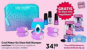 Promoties Cool maker go glam nail stamper - Spin Master - Geldig van 30/05/2020 tot 14/06/2020 bij Intertoys
