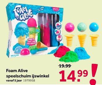 Promoties Foam alive speelschuim ijswinkel - Huismerk - Intertoys - Geldig van 30/05/2020 tot 14/06/2020 bij Intertoys