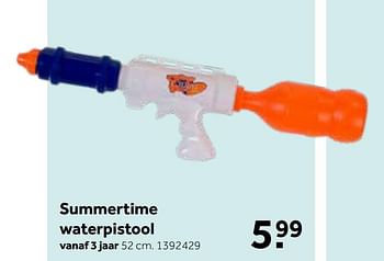 Promoties Summertime waterpistool - Huismerk - Intertoys - Geldig van 30/05/2020 tot 14/06/2020 bij Intertoys
