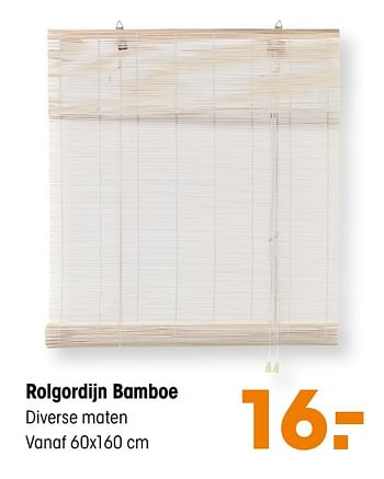 Ondoorzichtig kopiëren Ongunstig Huismerk - Kwantum Rolgordijn bamboe - Promotie bij Kwantum