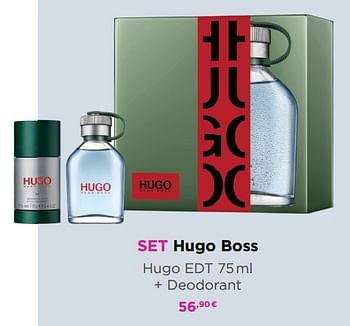Promoties Set hugo boss hugo edt + deodorant - Hugo Boss - Geldig van 01/06/2020 tot 14/06/2020 bij ICI PARIS XL