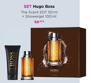 Promoties Set hugo boss the scent edt + showergel - Hugo Boss - Geldig van 01/06/2020 tot 14/06/2020 bij ICI PARIS XL