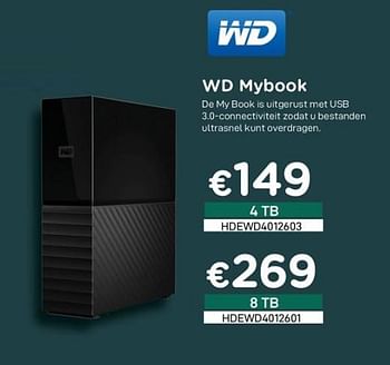 Promoties Wd mybook - Western Digital - Geldig van 30/05/2020 tot 30/06/2020 bij Compudeals
